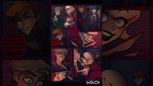 "золотая ночь " Аластор и Рози на балу озвучка комиксов отель хазбин #аластор #hazbinhotel #рози