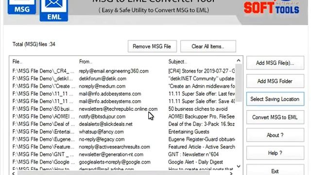 MSG to EML Converter Software смотреть онлайн