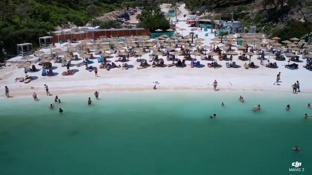 Мраморен плаж Тасос с дрон! смотреть онлайн