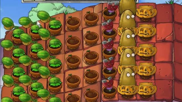 Plants vs. Zombies: Прохождение Мини-Игры - Выстрой Их c Жирным Задротом смотреть онлайн