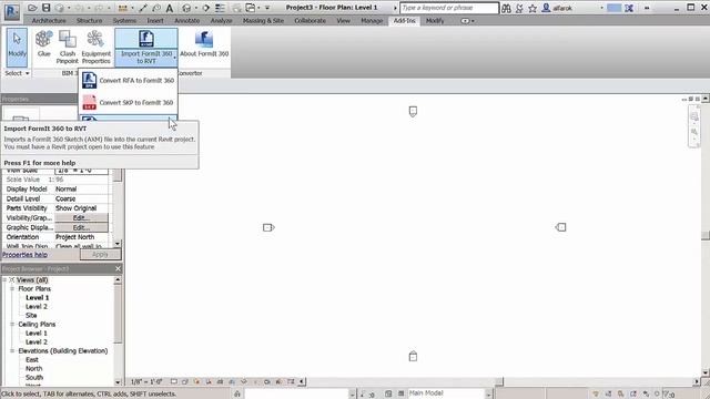 FormIt 360 Converter in Revit 360 смотреть онлайн