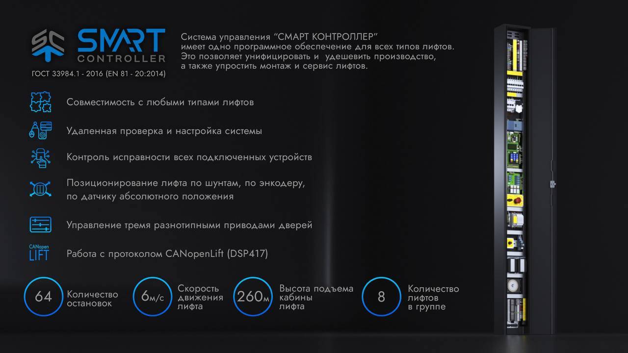 Настройка системы управления лифтом СМАРТ КОНТРОЛЛЕР (Монтажный режим) смотреть онлайн