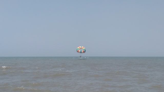 Полет на парашюте над Азовским морем, незабываемое впечатление в станице Голубицкая