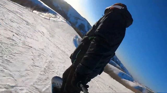 Snowboarding 📍altay_alps. Сноубординг в Алтайских Альпах смотреть онлайн