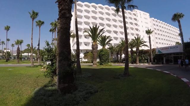 Тунис. Территория отеля Sahara Beach 3*Часть 1. смотреть онлайн