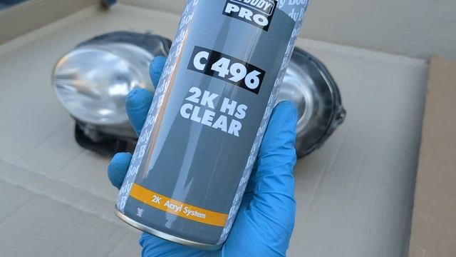 Headlamp Restoration, Testing HB Body Lens Clear And C496 2K Clearcoat Jaguar X-Type Headlights