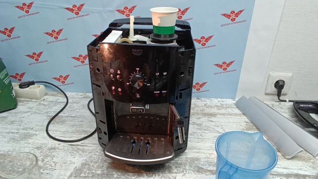 Чистка от накипи кофемашины Krups EA81.