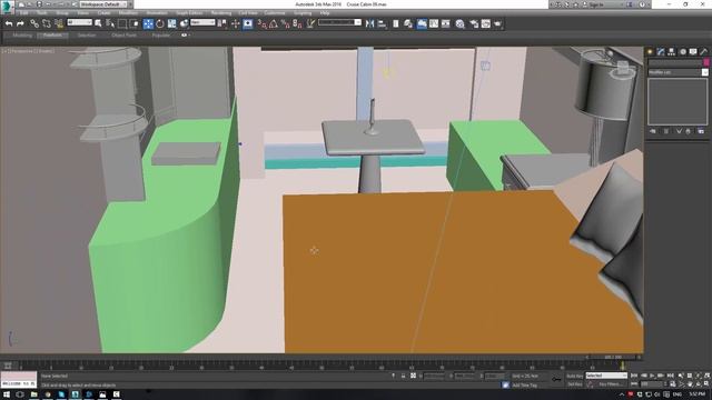 3ds Max Tutorial - Cruise Cabin 09 - Back Door and Alcove смотреть онлайн