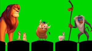 Timon, Pumbaa and his friends Rewind Green Screen 2