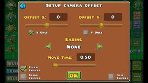 GD 2.2 гайд на триггеры камеры + "Area move" триггер