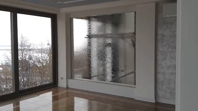 Водопад по стеклу в проеме 2500-2500 смотреть онлайн