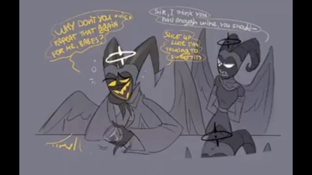 Комикс :Адам и Лют(отель хазбин) на русском языке. смотреть онлайн