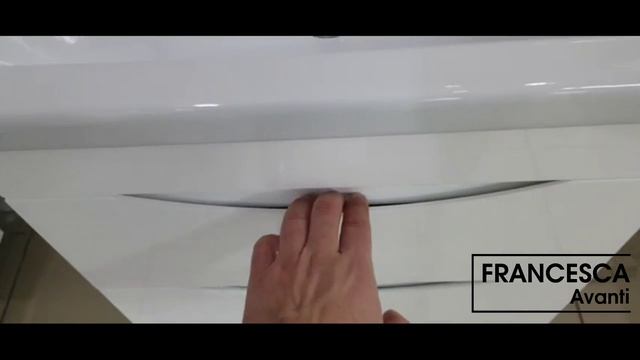 Тумба с раковиной Венеция Даниэль 60 подвесная белая (2 ящ., ум.Como 60) смотреть онлайн