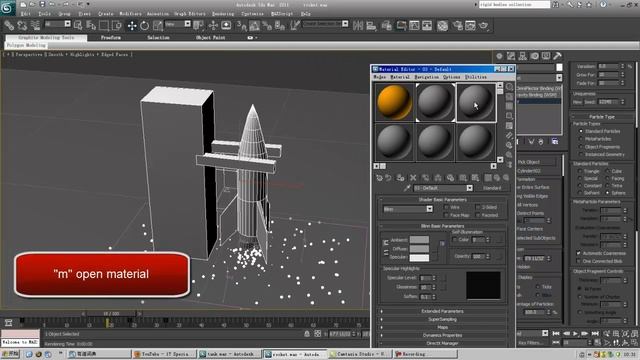 3ds max 2011 Special effect - Particles - Putting materials.mp4 смотреть онлайн