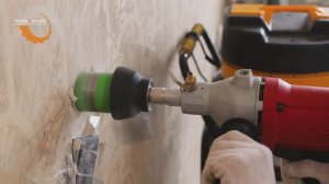 Сверление подрозетников в бетоне алмазными коронками Diamaster