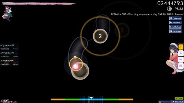 [OSU] ONE OK ROCK - アンサイズニア смотреть онлайн