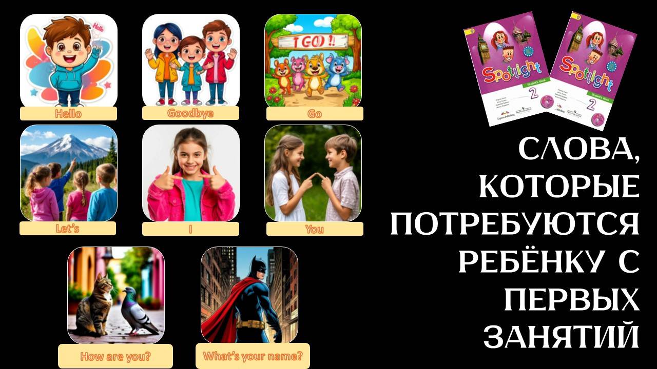 АНГЛИЙСКИЙ 2 КЛАСС SPOTLIGHT (СПОТЛАЙТ). СЛОВА ПО ВВОДНОМУ МОДУЛЮ смотреть онлайн