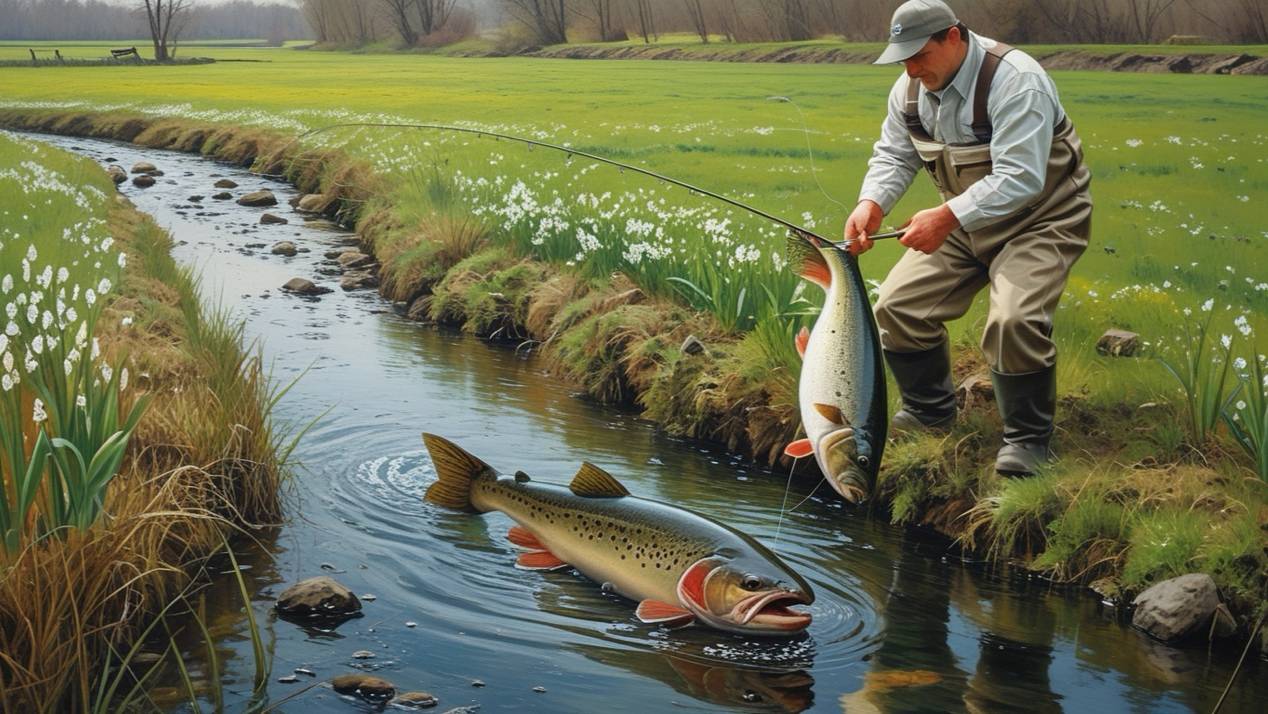 Скеолько РЫБЫ в этом РУЧЬЕ смотреть онлайн