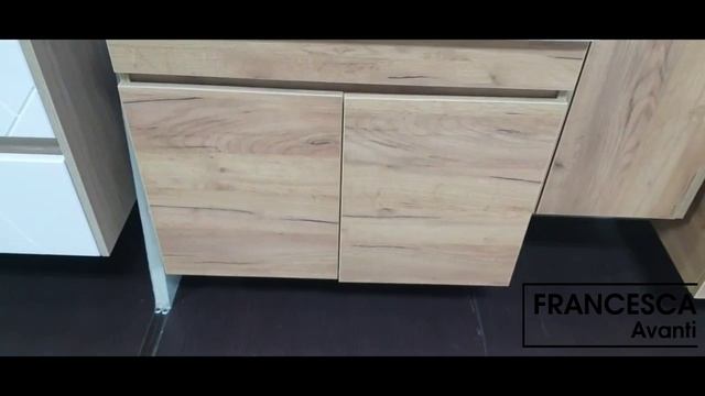 Тумба с раковиной Венеция Star 80 дуб крафт золотой 2 двери смотреть онлайн