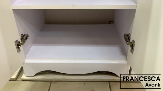 Тумба с раковиной под стиральную машину Francesca Империя 120 белый смотреть онлайн