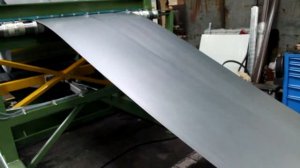 Линия продольно-поперечной резки металла толщиной 3 мм. Польша, 2014