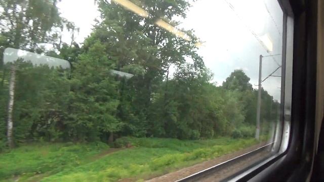 Поездка на электропоезде ЭП2Д-0028 от станции Тушино до станции Нахабино смотреть онлайн