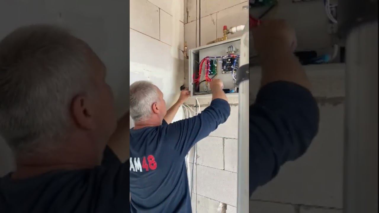 Монтажные работы хамама за 60 секунд