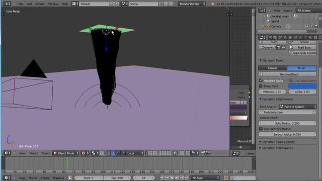 Blender Tutorial - Particles And Dynamic Paintbrush Effects