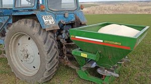 Первые весенне-полевые работы. Вносим удобрение РУМом. МТЗ 80. #мтз #фермер