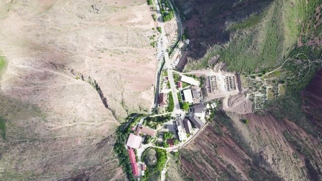 Горный санаторий Жаркент Арасан с высоты птичьего полета. смотреть онлайн