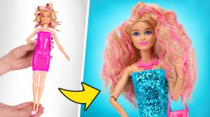 Потрясающее преображение для вашей куклы || Домашние бьюти-лайфхаки
