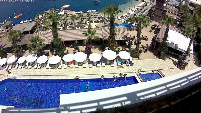 Delta Hotel By Marriott Bodrum 5* вид отеля с лоби бара смотреть онлайн