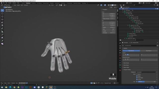 Rigging con Blender: Mano + automatismo смотреть онлайн