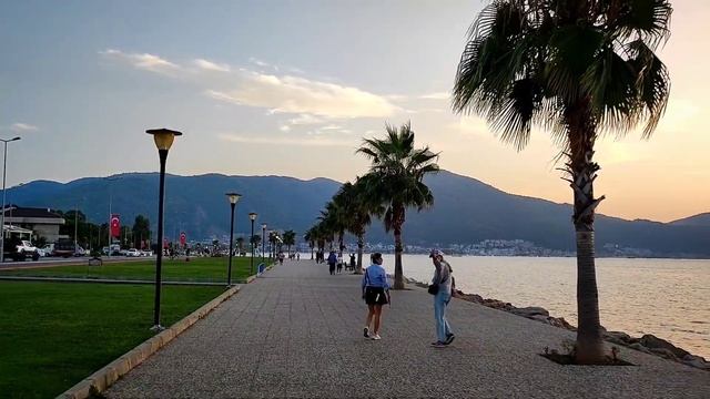 Средиземноморье 🇹🇷. Набережная Фетхие. Турция. Mediterranean Coast.  Fethiye Embankment.  Türkiye.
