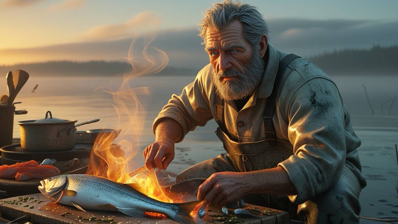 Уха в казане на костре! Быстро и вкусно смотреть онлайн