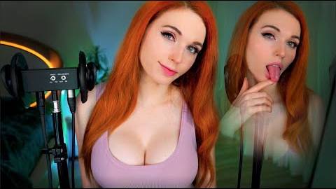 Amouranth ASMR - CLASSY GIRLFRIEND ASMR TRIGGERS (2 mics)