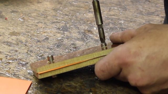 Knifemaking Tutorial ~ Full Tang Handle Construction: Corby Bolts, Micarta, + G10 On A Nessmuk Blad смотреть онлайн