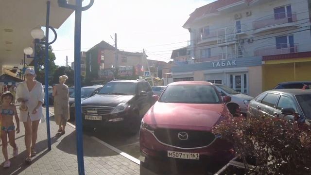 ДИВНОМОРСКОЕ🌞 ПРОГУЛКА ПО УЛИЦЕ ЛЕНИНА 😊👍ВОДА+27#дивноморское #черноеморе #дивноморск