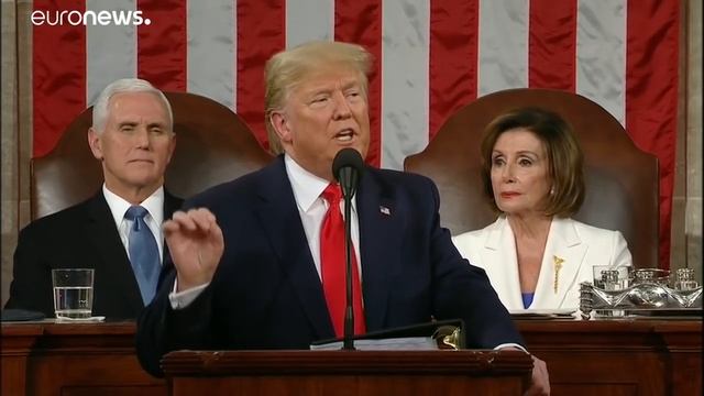 Дональд Трамп рассказал Конгрессу о положении в стране смотреть онлайн