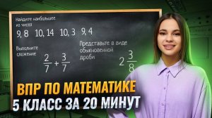 Разбираем вариант ВПР по матемтике 5 класс за 20 минут | Умскул
