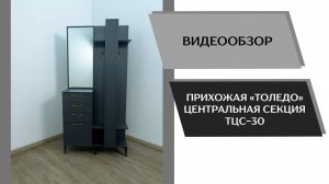 Видеообзор прихожая Толедо. Центральная секция ТЦС-30