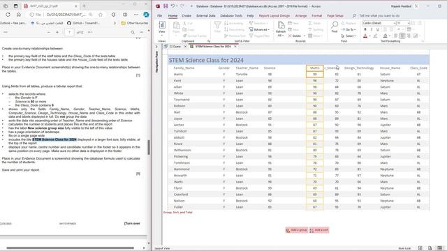 IGCSE ICT 0417 February/March 2023 Paper 21 Database смотреть онлайн