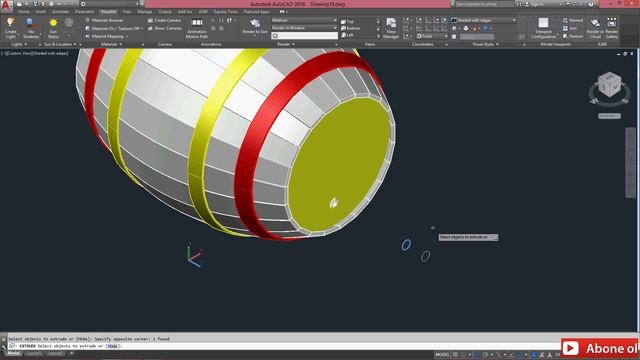 Autocad 3D Katı Modelleme/3d Modeling Tutorial / Kaplama Atma Render Alma Dersleri смотреть онлайн