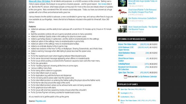 Xbox 360 MINECRAFT UPDATE DETAILS (6/15/12) смотреть онлайн