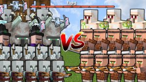 ЖИТЕЛИ ДЕРЕВНИ НАПАДАЮТ НА ИЛЛЭЙДЖЕРОВ? | Битва мобов в Майнкрафте