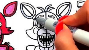 Five Nights at Freddy's Coloring Pages Mix / How To Color All Main Characters from FNAF / NCS Music