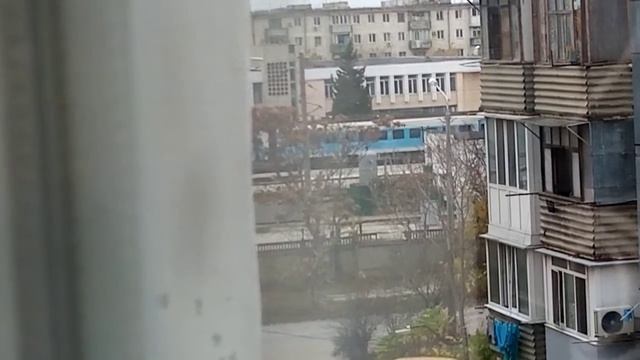 прибытие ЭП2Д на станцию Евпатория - Курорт. смотреть онлайн