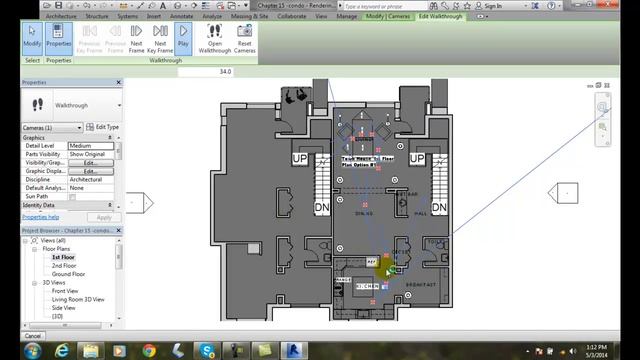 Revit 15-31 Editing and Playing the Walkthrough смотреть онлайн