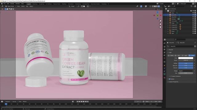 3D Product Rendering in Blender: Capsule Bottle Modeling, Lighting and Rendering (3/3) смотреть онлайн