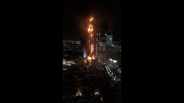 Пожар в Дубае 31.12.2015 смотреть онлайн